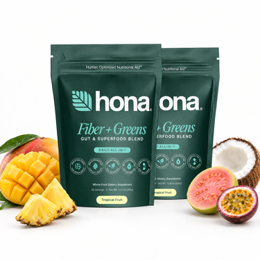 Hona Fiber + Greens pouch, 60 servings (two pouches)